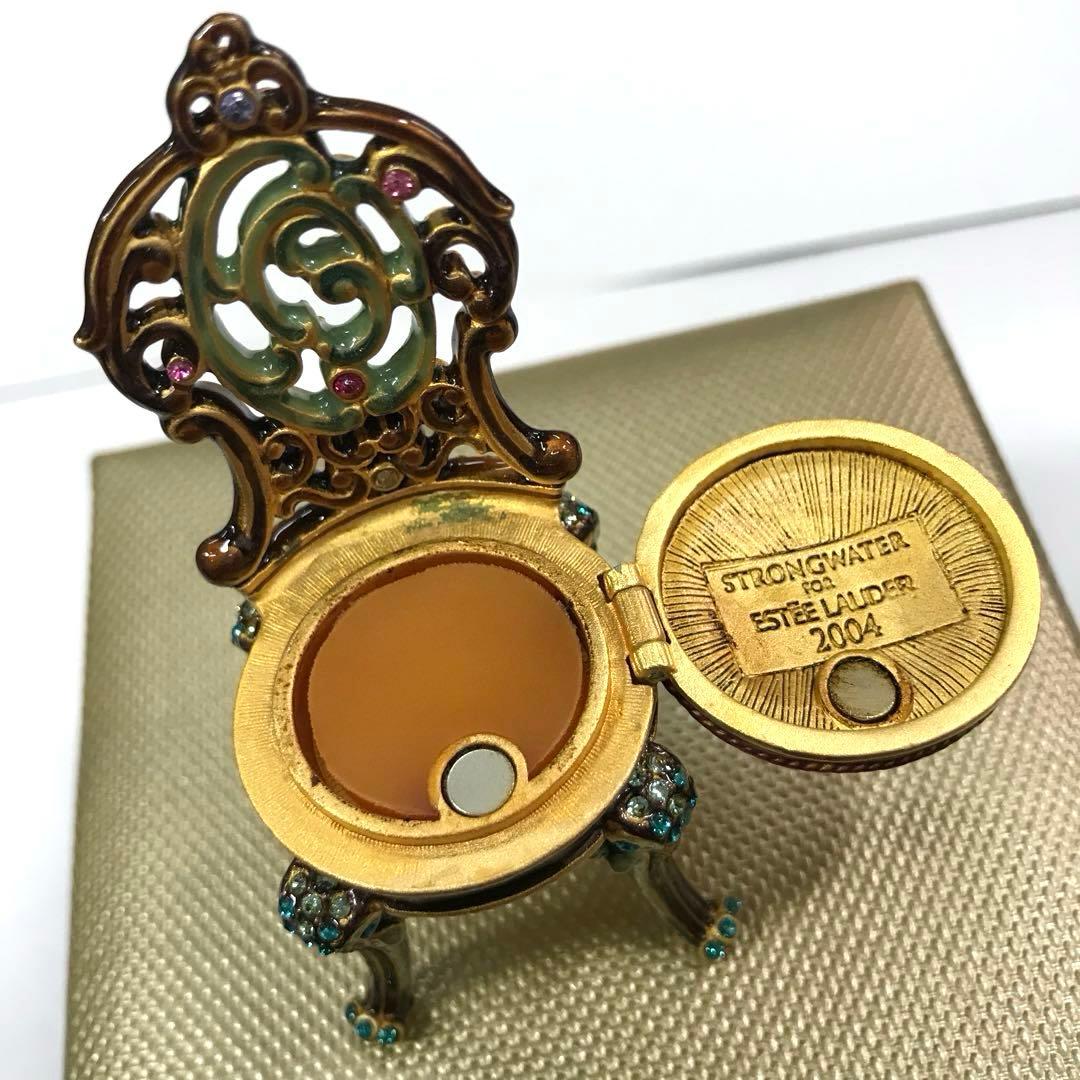 未使用 エスティーローダー 練り香水 パンパードキティ 子猫 椅子 眠る猫 希少