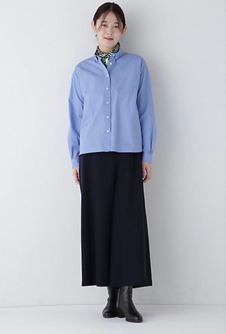 美品！ヒューマンウーマン！セミ梳毛ツイルパンツ