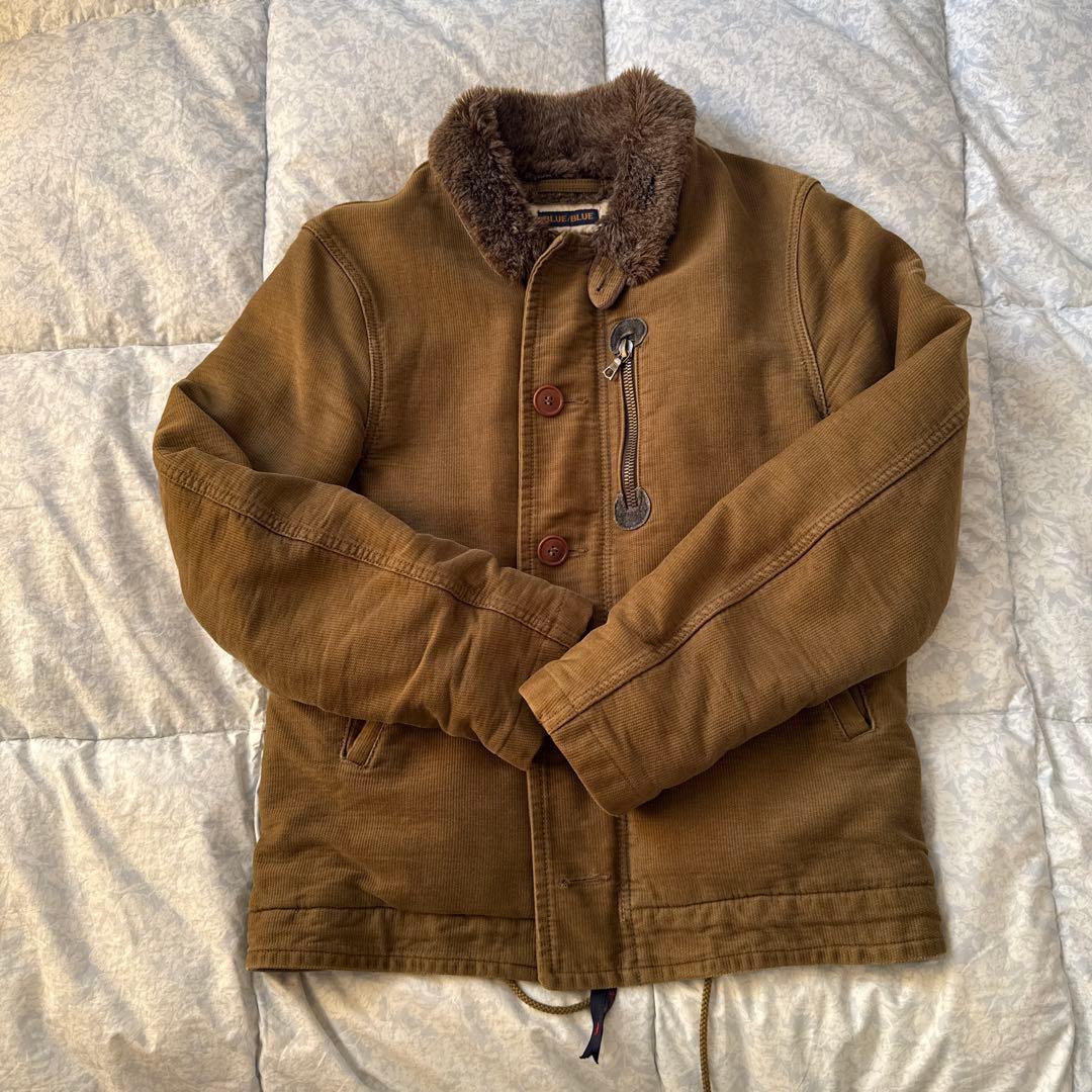 本日間限定価格！BLUE BLUE N-1 デッキジャケット コーデュロイ ボア