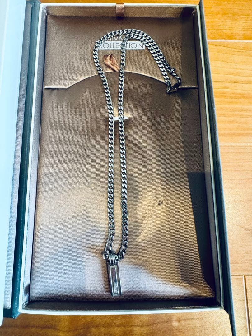 日本製 silvk+32 喜平 ネックレス 天然ダイヤ0.04