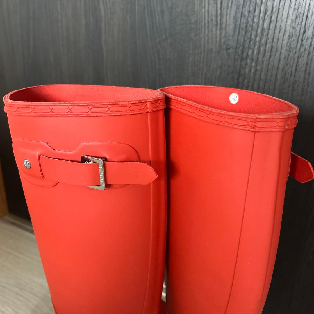 HUNTER ハンター レインブーツ ロング 長靴 オリジナルトール レッド系