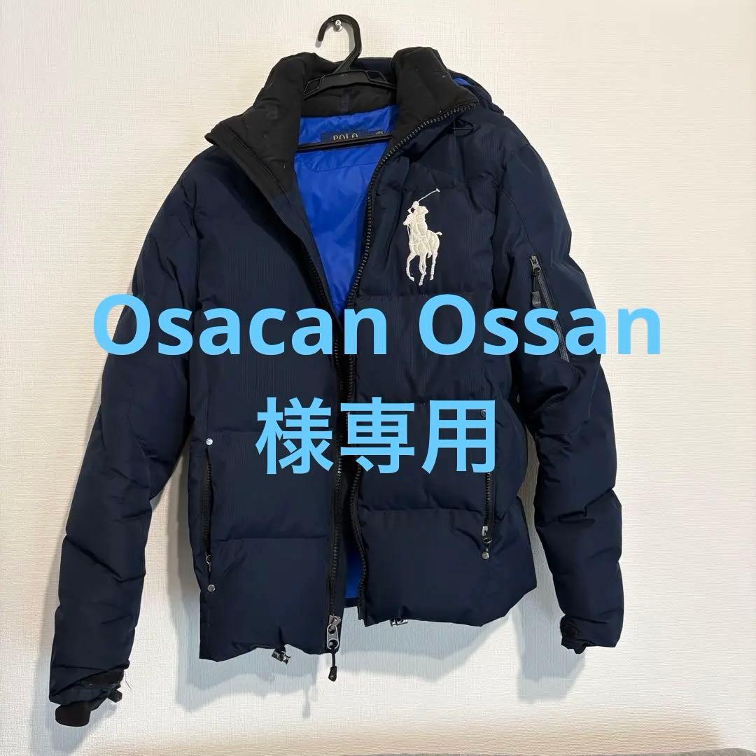 ポロ・ラルフ・ローレン フード付きダウンジャケット ネイビー　XS