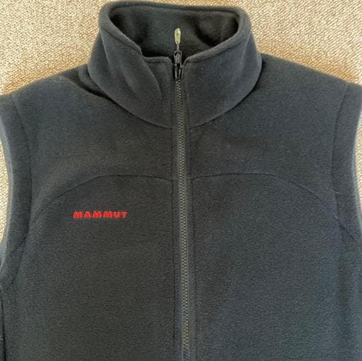 【美品】MAMMUT マムート フリース ベスト ブラック XL