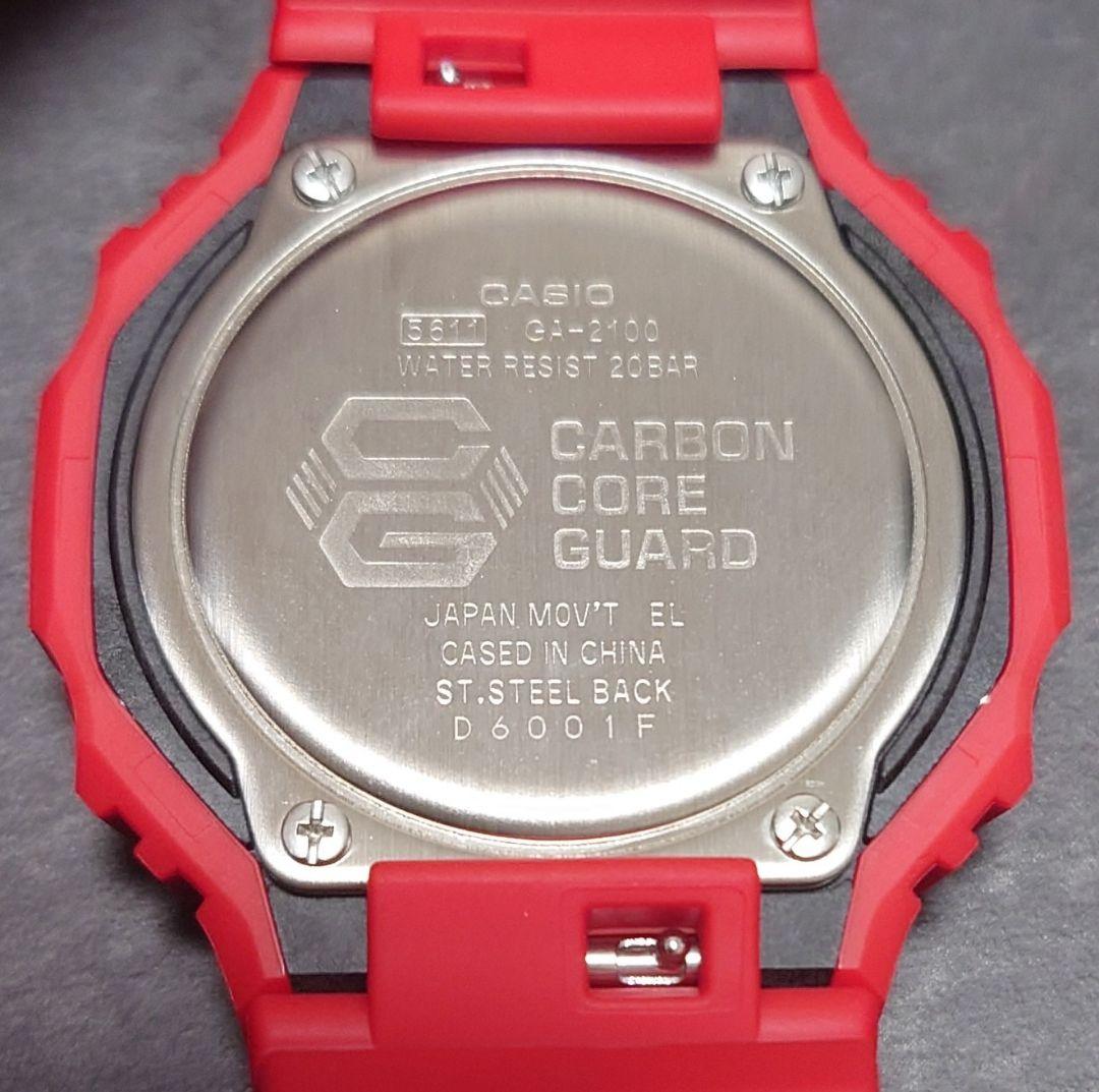 未使用G-SHOCK GA-2100-4AJF レッド