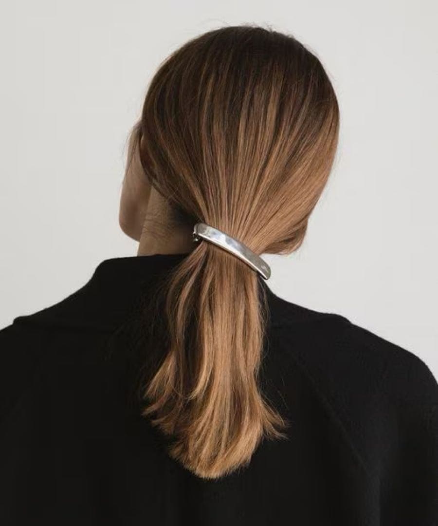 【新品】LETICIA メタル バレッタ シルバー