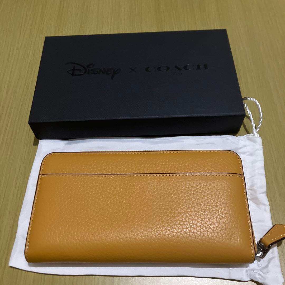 COACH×Disney 長財布　グーフィー　ジップウォレット　国内直営店購入