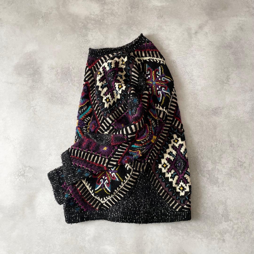 FICCE UOMO YOSHIYUKI KONISHI ハンドニット 3D 柄