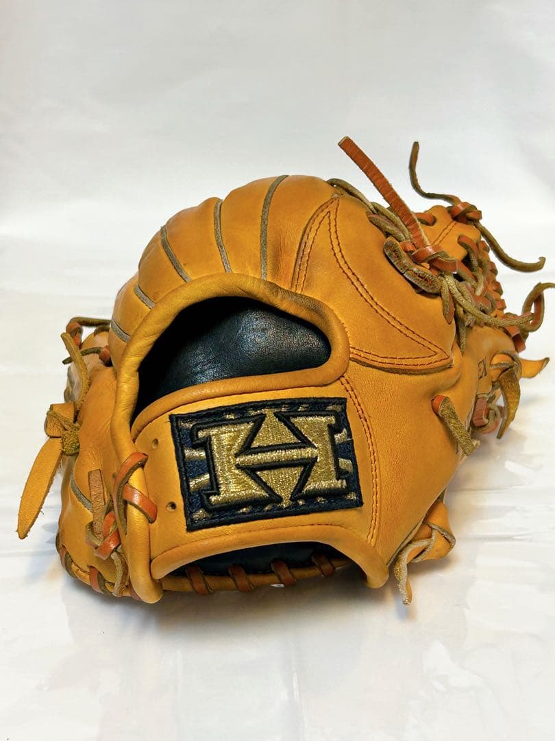 ★良型・即戦力★ ハイゴールド 心極 軟式 内野用グローブ 深め オイルメンテ済