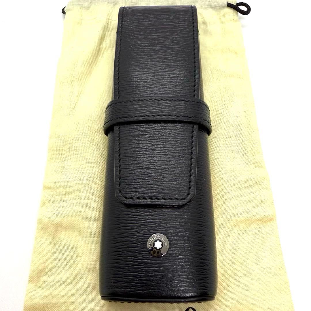 MONTBLANC モンブラン ペンケース 2本用 ブラック イタリア 4810
