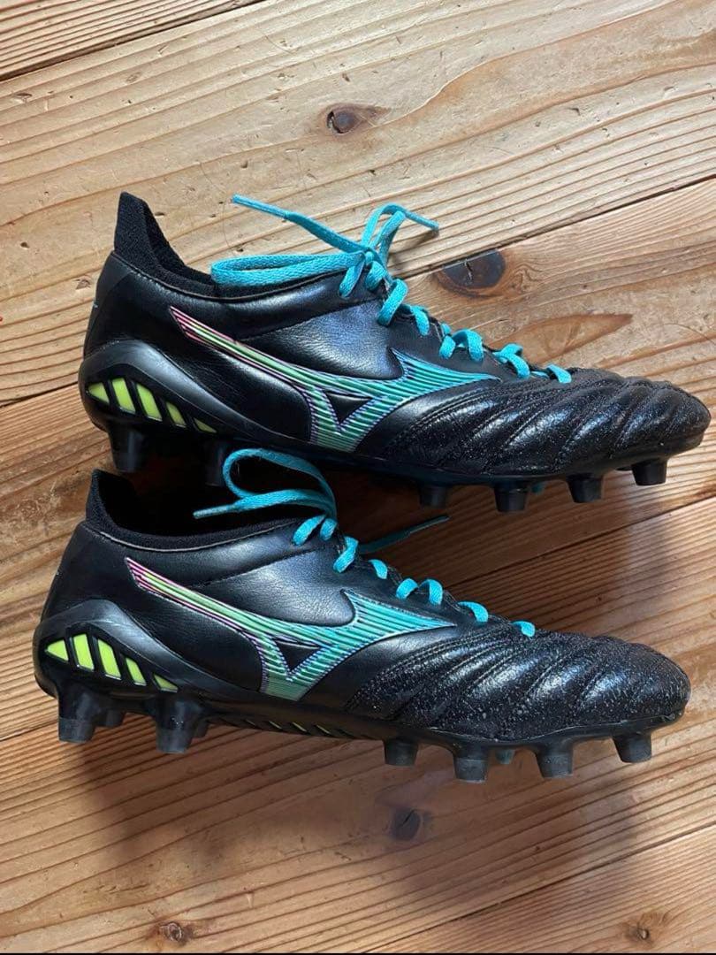 Mizuno サッカーシューズ ブラック/ブルー/グリーン
