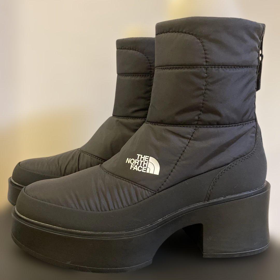 THE NORTH FACE カルミアヌプシ厚底ショートブーツ ブラック　25㎝
