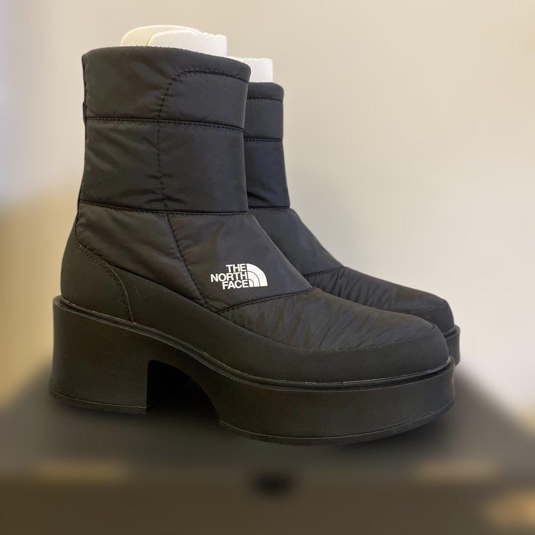 THE NORTH FACE カルミアヌプシ厚底ショートブーツ ブラック　25㎝