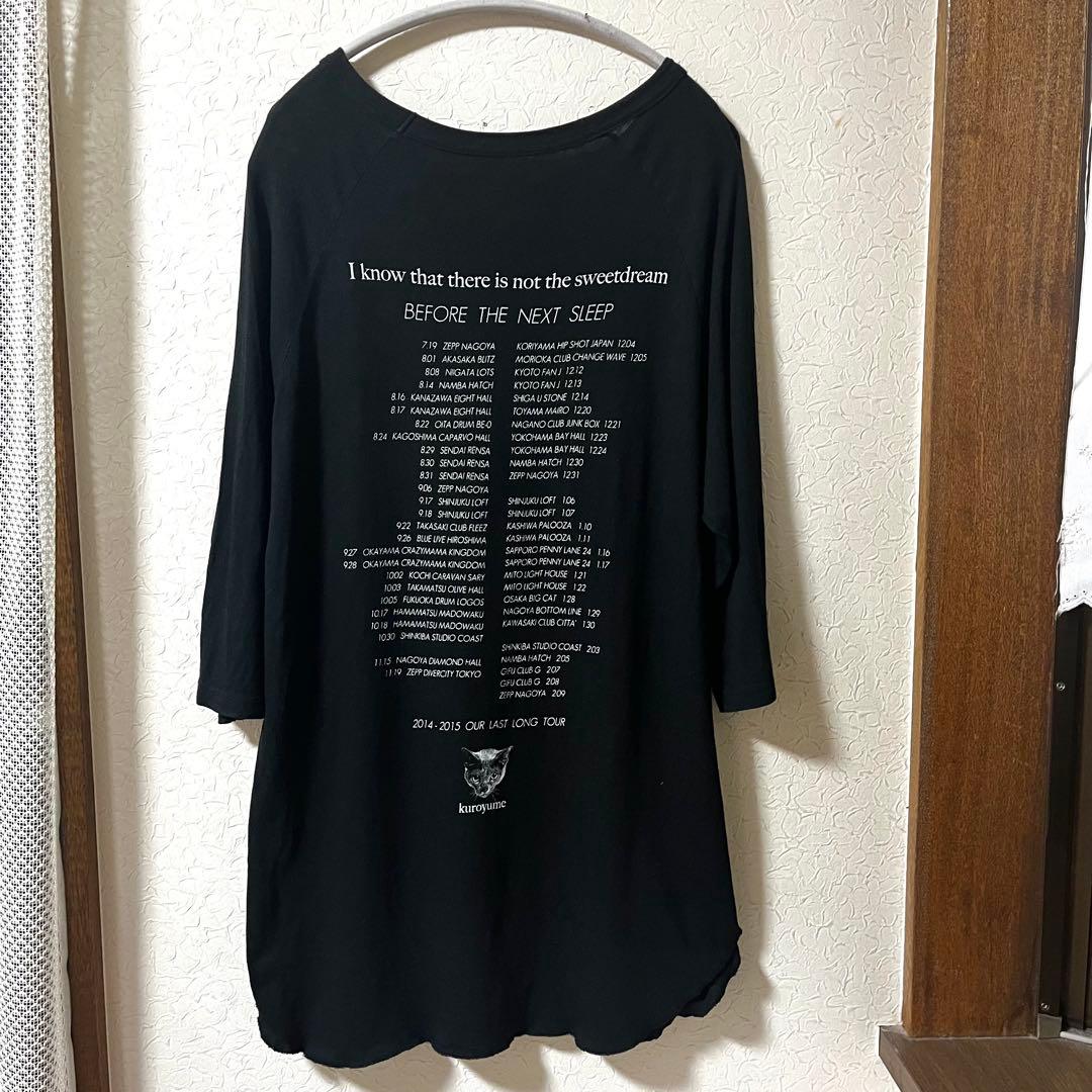 黒夢 ラストツアービッグᎢシャツ アンディー Ｌ