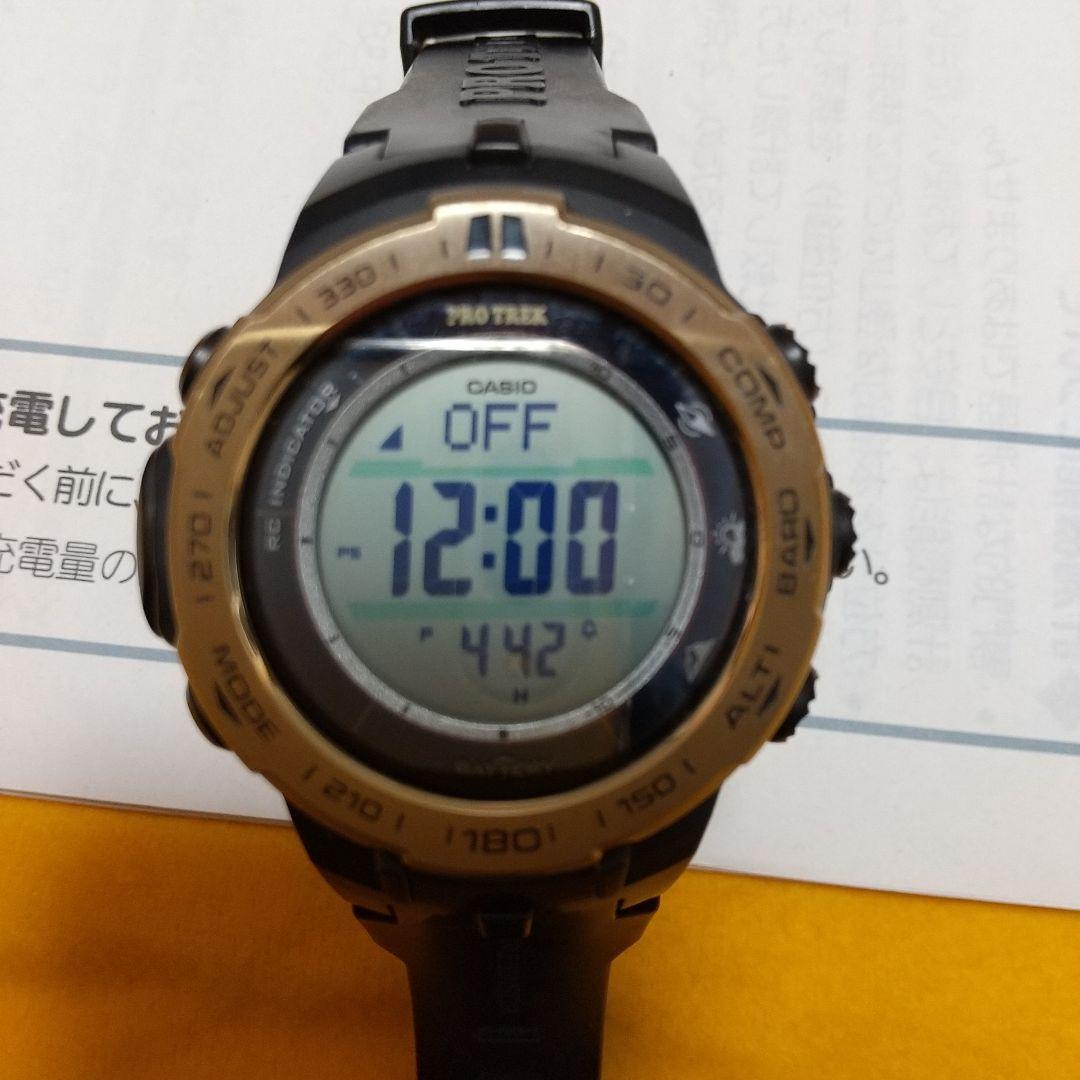 最終値下げ CASIO PRO TREK ソーラー腕時計 3444