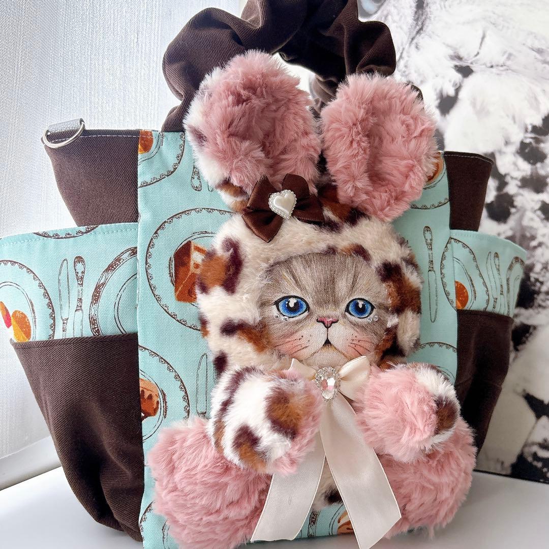 ま*ー様 コヤンイサムチョン　スイーツルミちゃん　バック　レオパードファー