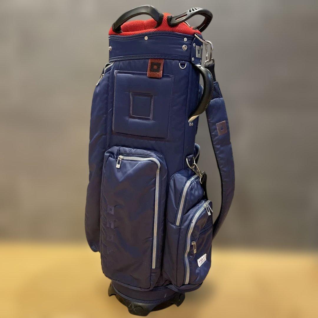 オノフ　ネイビー ナイロン キャディバッグ