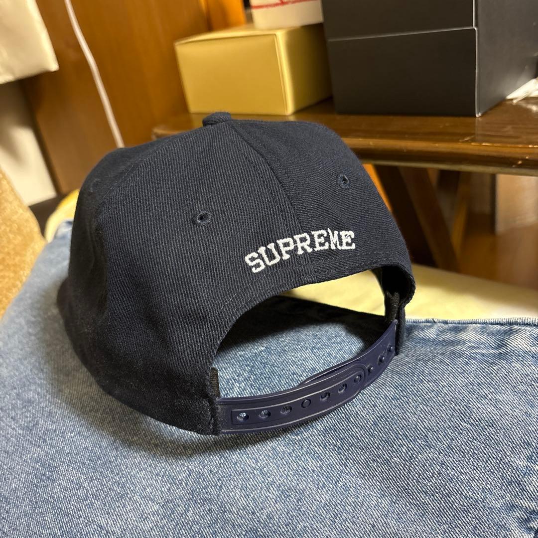 SUPREME ネイビー キャップ