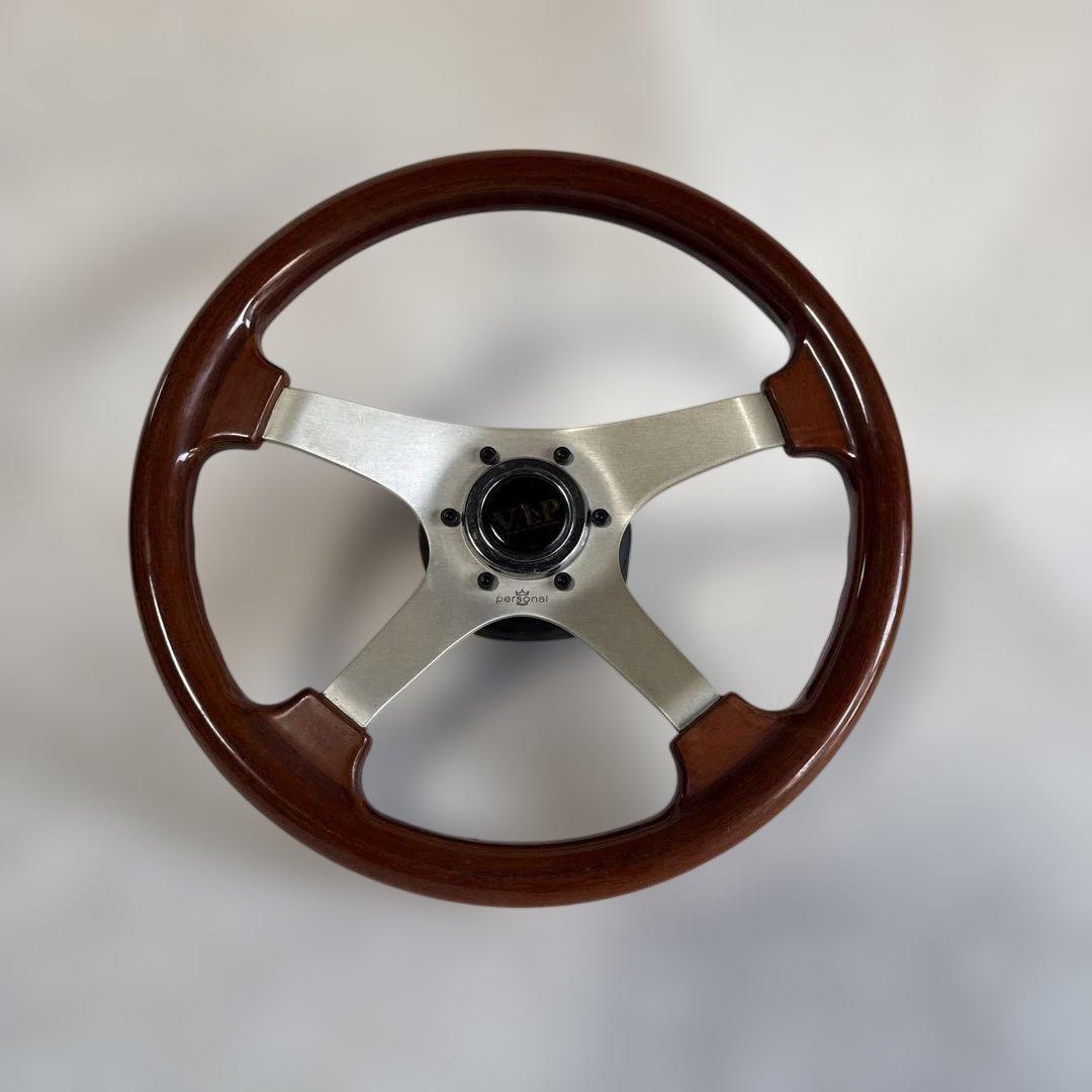Personal VIP ステアリングホイール　レトロ　木製