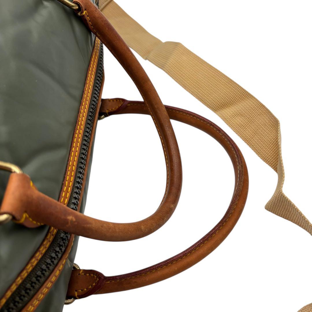 ハンティングワールド ボストンバッグ 2way バチュークロス 大容量 d85