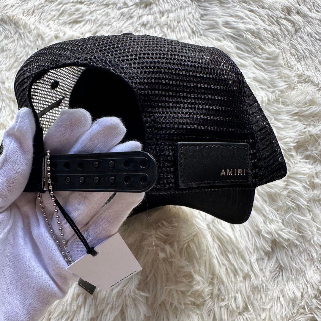 AMIRI ブラックメッシュバックキャップ 新品タグ付き
