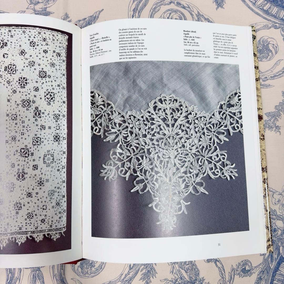 値下Dentelles レースに関する本　アンティークレース　大型本　フランス語