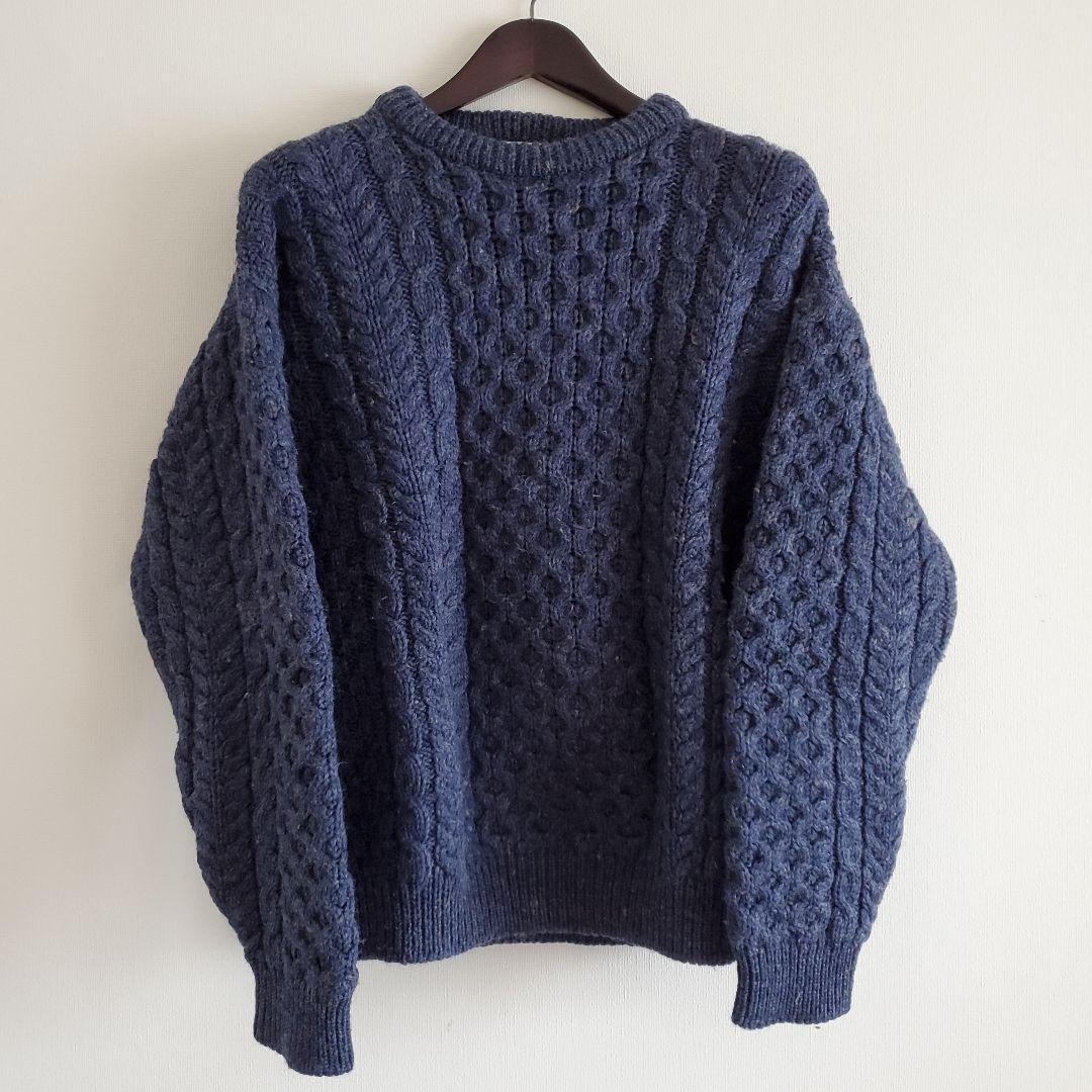90s vintage L.L.Bean フィッシャーマンズニット ネイビー