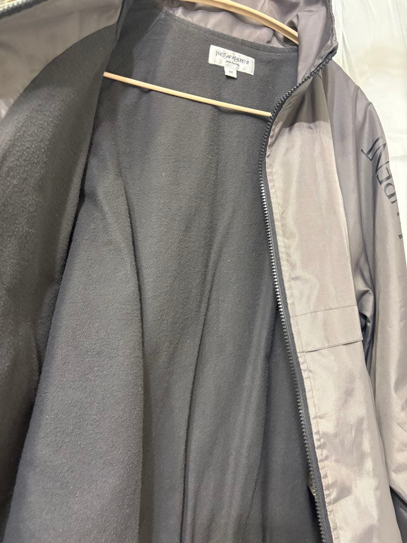 YVES SAINT LAURENT ナイロンブルゾン 刺繍ロゴ