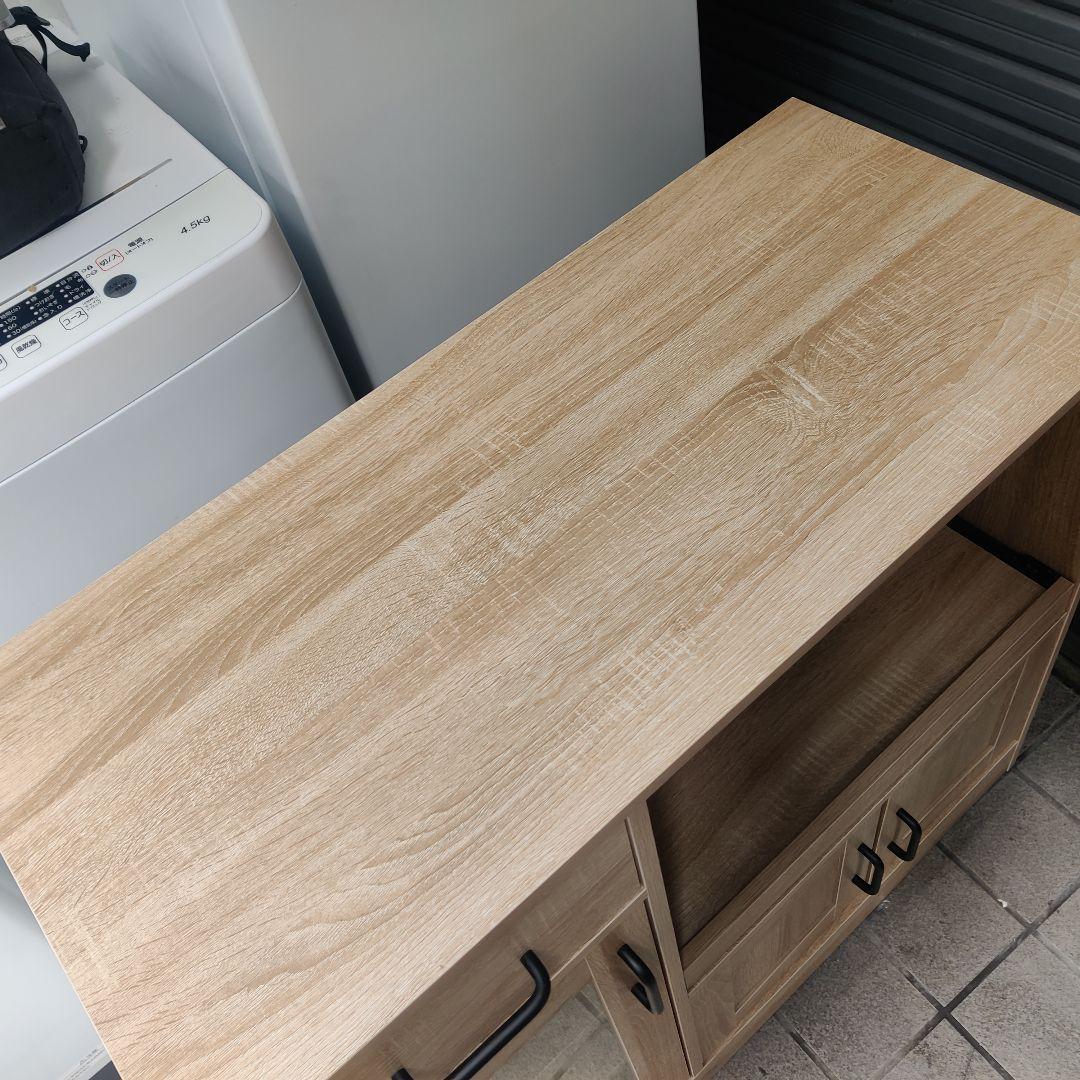 プラム 幅88 レンジ台 食器棚 コンパクト 大阪市内配送無料