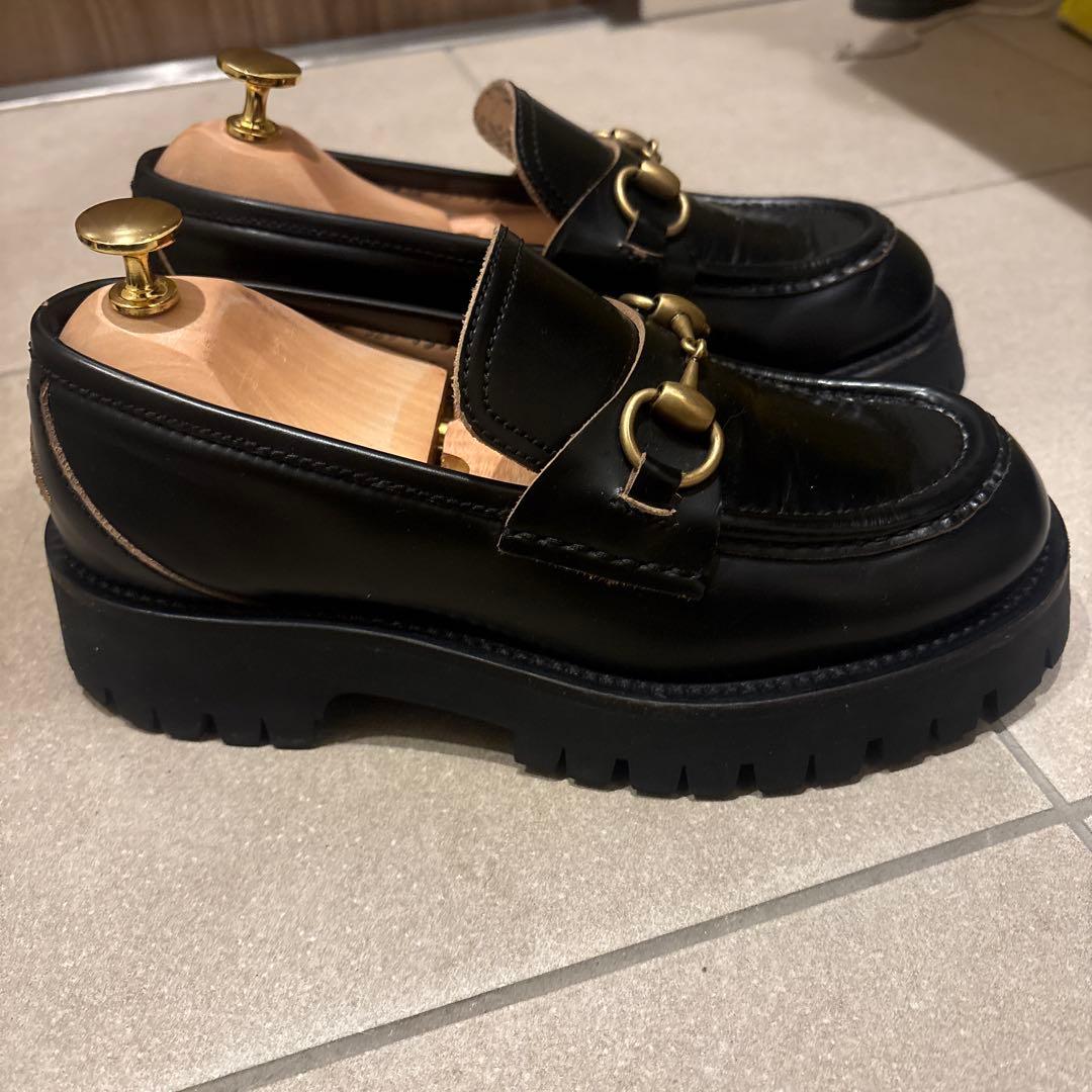 GUCCI ラグソール ホースビット ローファー