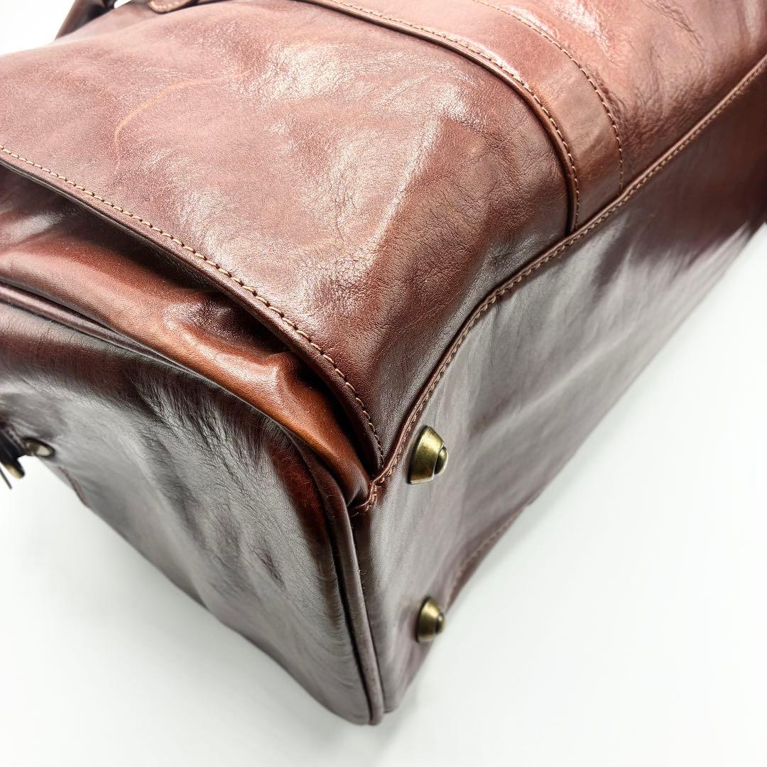 【極美品】⭐️スノビスト Snobbist オールレザーボストンバッグ 2WAY