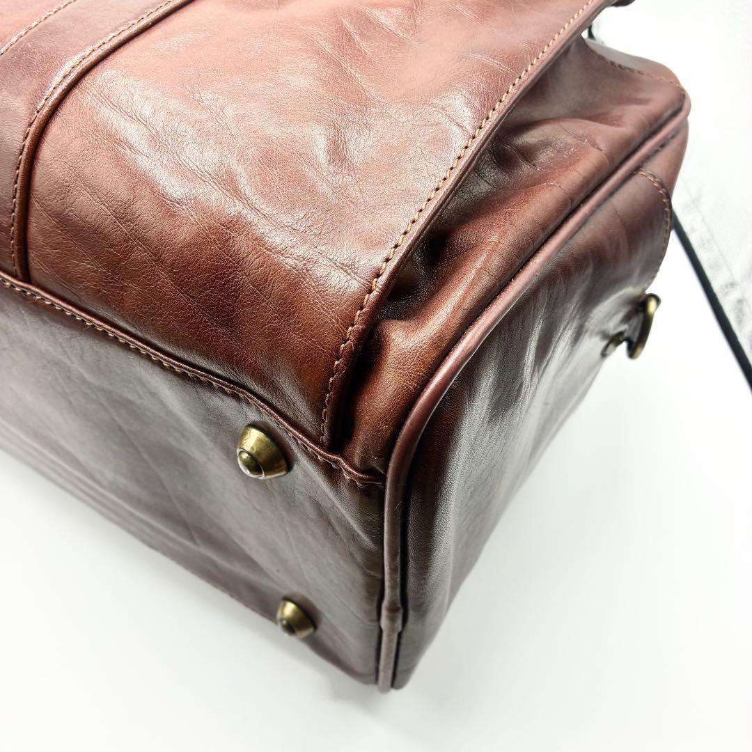 【極美品】⭐️スノビスト Snobbist オールレザーボストンバッグ 2WAY