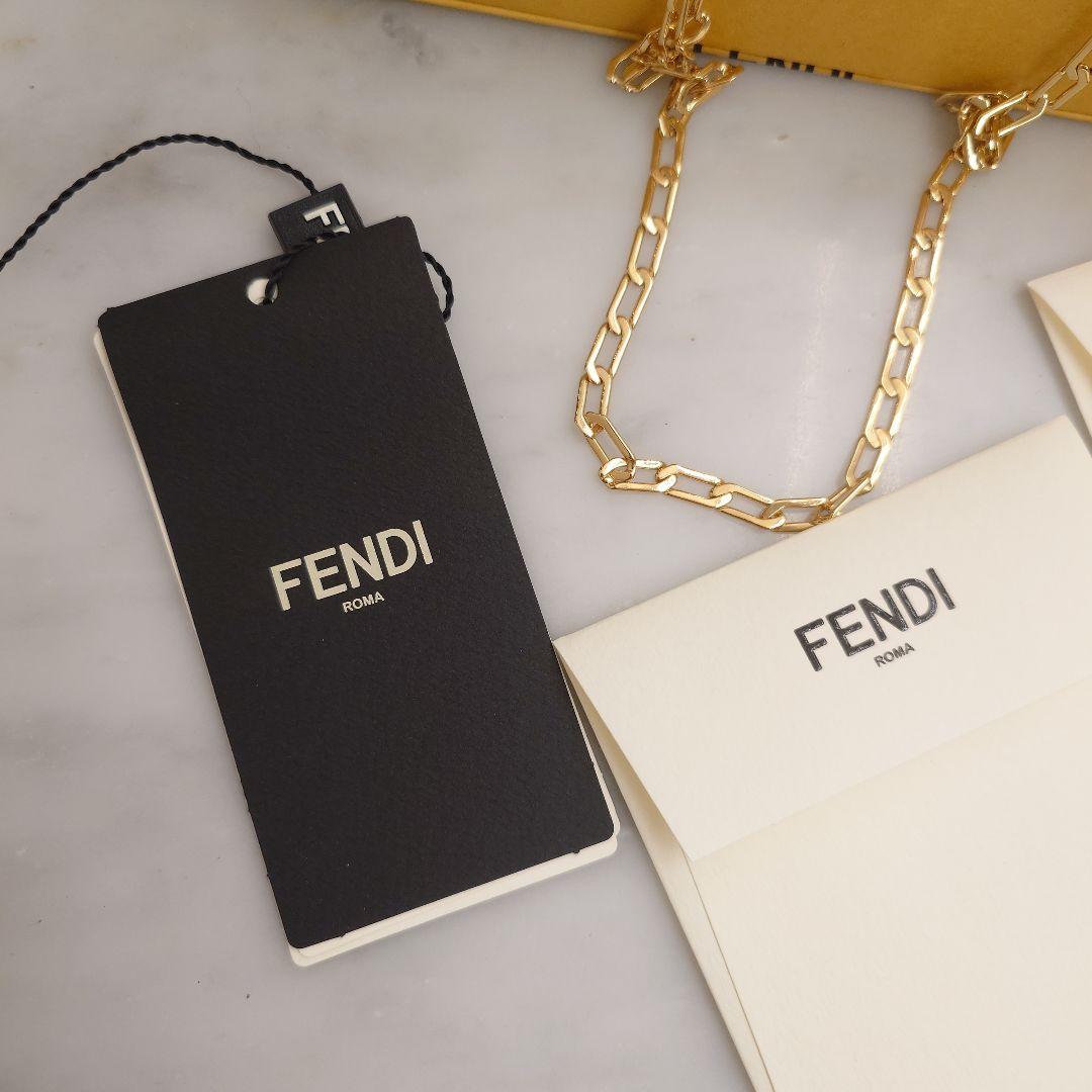 FENDI フェンディ　ロゴ　グラスコード　超美品　グラスチェーン