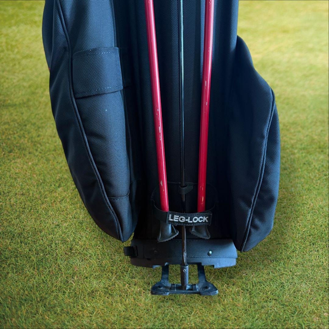 美品　ブリーフィングゴルフ　コラボ　サンマウンテン　キャディバッグ　スタンド　黒