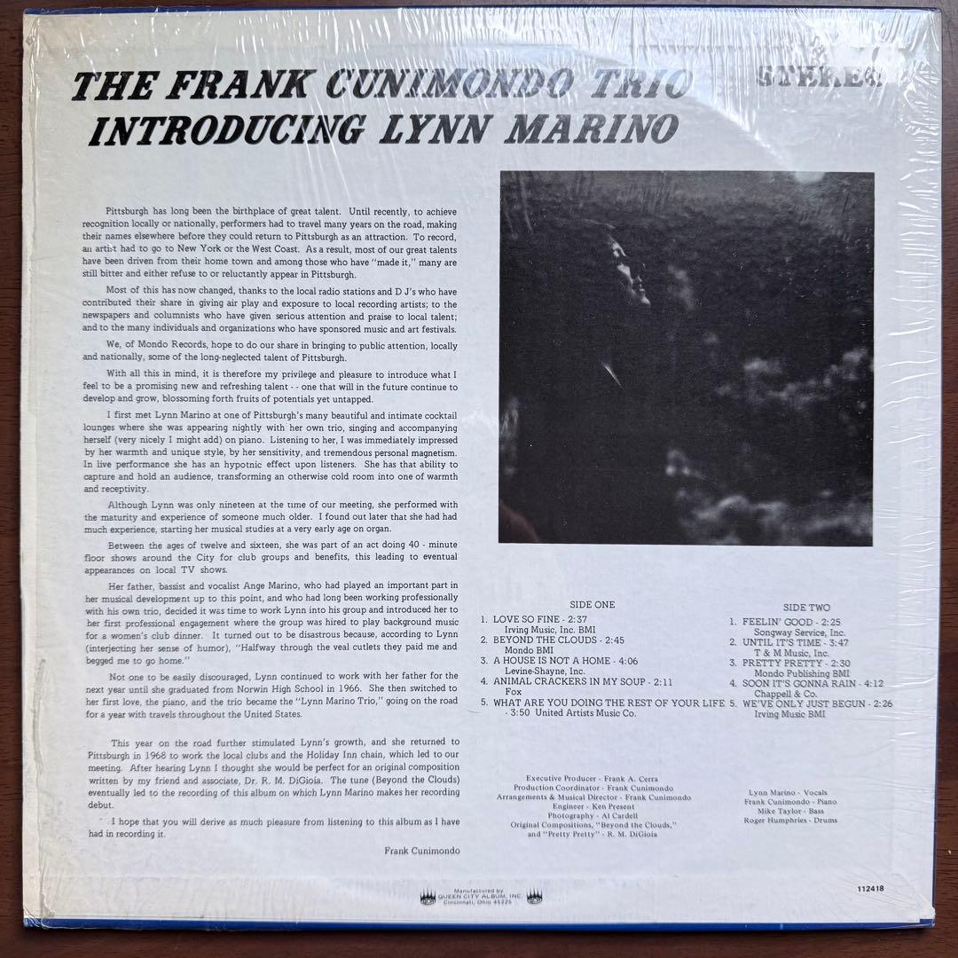 洋楽 FRANK CUNIMONDO TRIO Intro.Lynn Marino