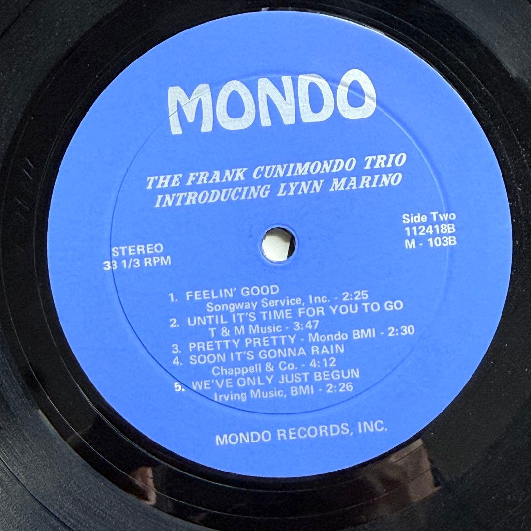 洋楽 FRANK CUNIMONDO TRIO Intro.Lynn Marino