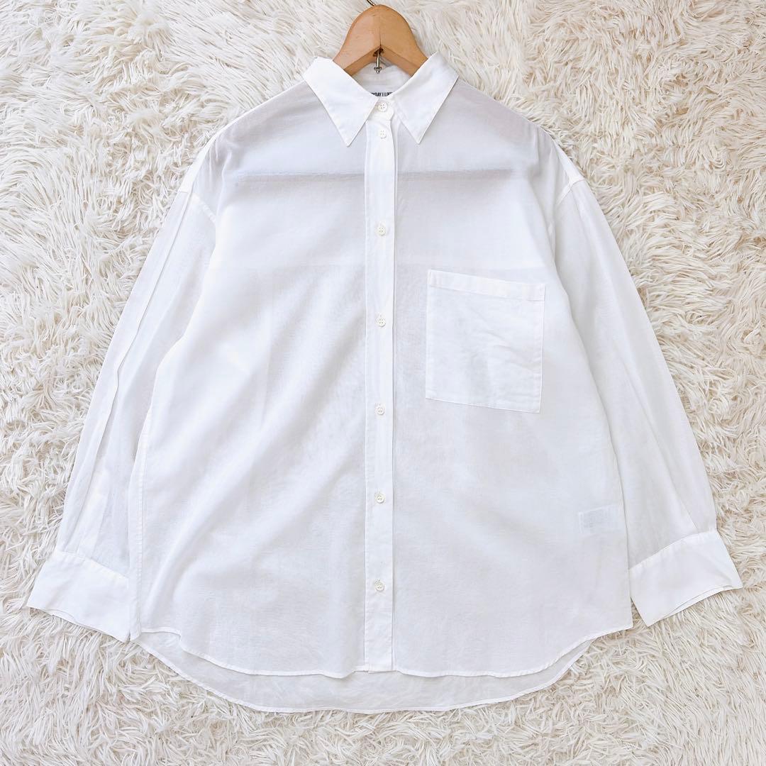 エヴリディアイライク　25SS minimal sheer shirt コットン