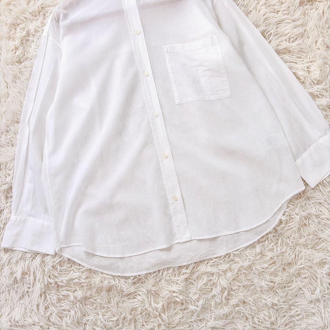 エヴリディアイライク　25SS minimal sheer shirt コットン