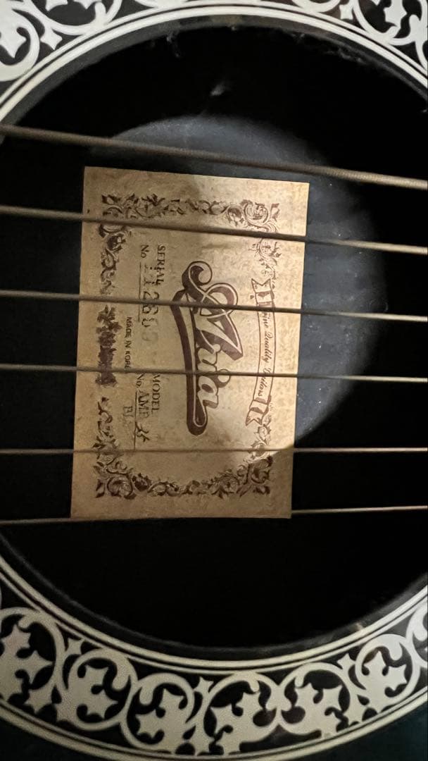 送料込! 美品 エレアコ ARIA AMB-35 グリーン　サンバースト