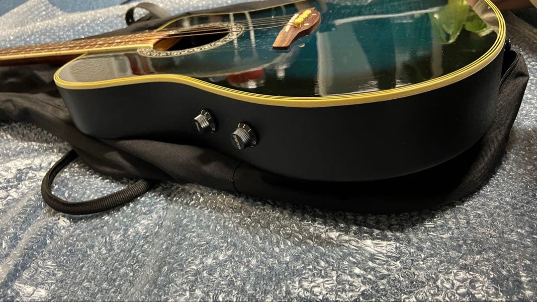 送料込! 美品 エレアコ ARIA AMB-35 グリーン　サンバースト