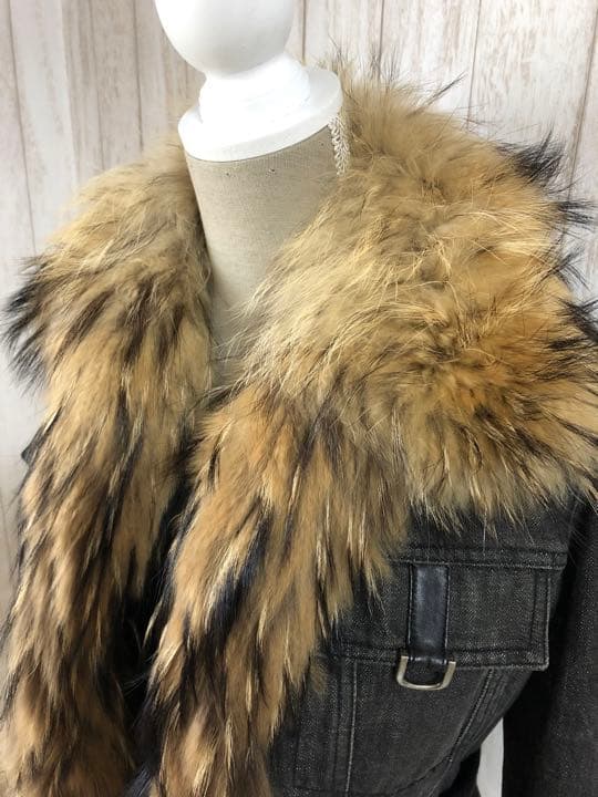 EPOCA デニムジャケット ファー付き