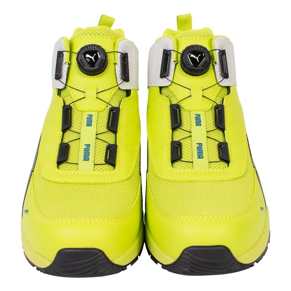 プーマ安全靴#63.214 28.0cmスイッチバックイエローディスクミッド