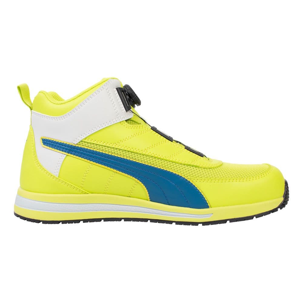 プーマ安全靴#63.214 28.0cmスイッチバックイエローディスクミッド