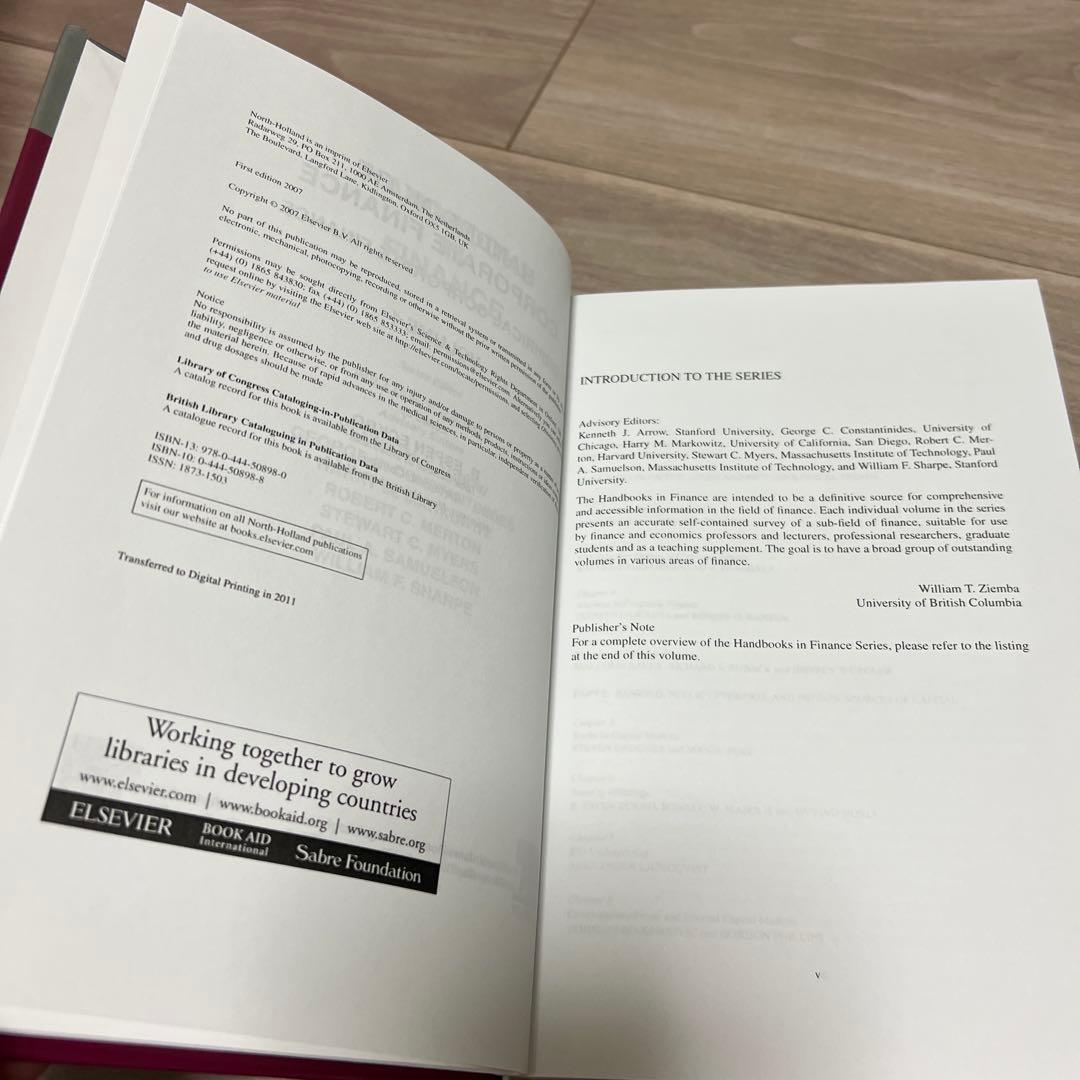 ビジネス・経済 Handbook of Corporate Finance, Volume1