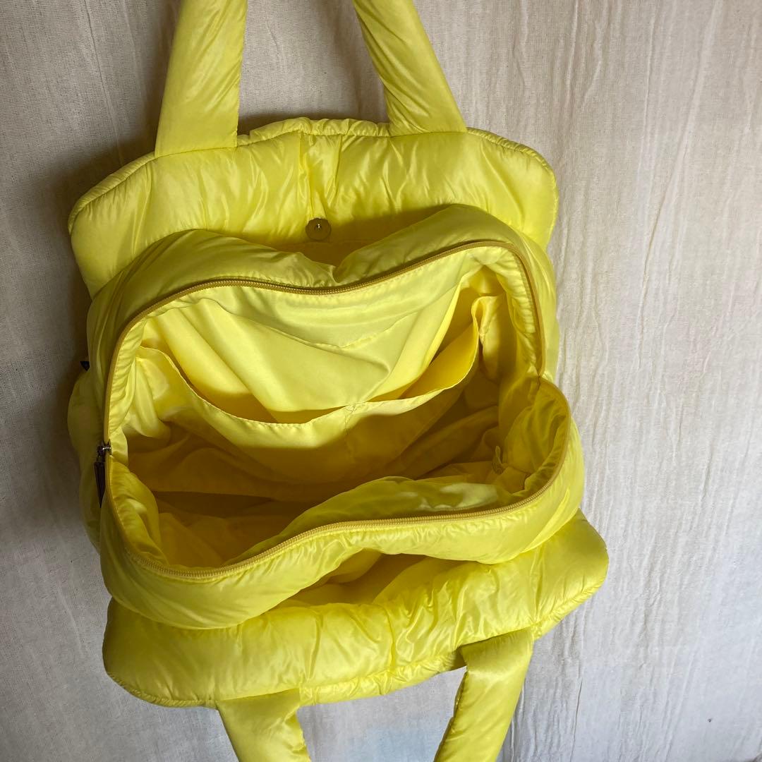 【美品】パーリゲイツ　チャーム付きバック　イエロー