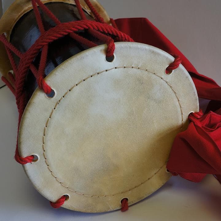 川田太鼓工房 ミニ桶太鼓 桶太鼓 和太鼓 ストラップ付き