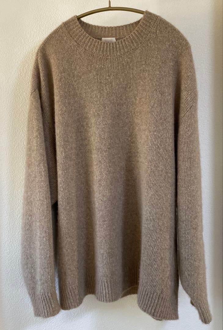 COMOLI 21aw 100% CASHMERE ベージュセーター