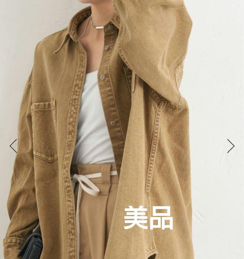 美品【ジャーナルスタンダード】ライトオンスデニムシャツ キャメル