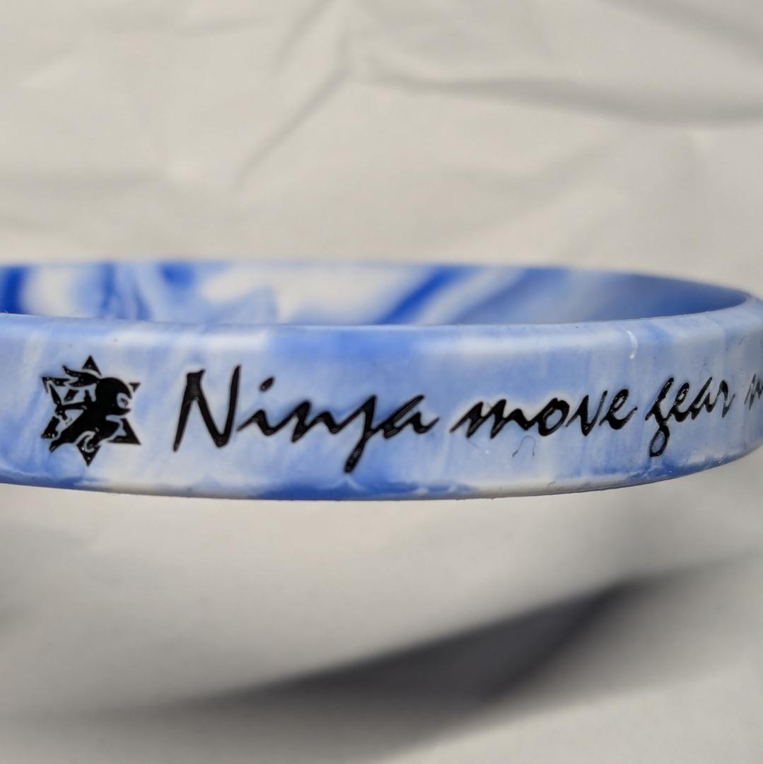 [2本組]パワーアップ 波動アンクレット（BL/W 250mm)