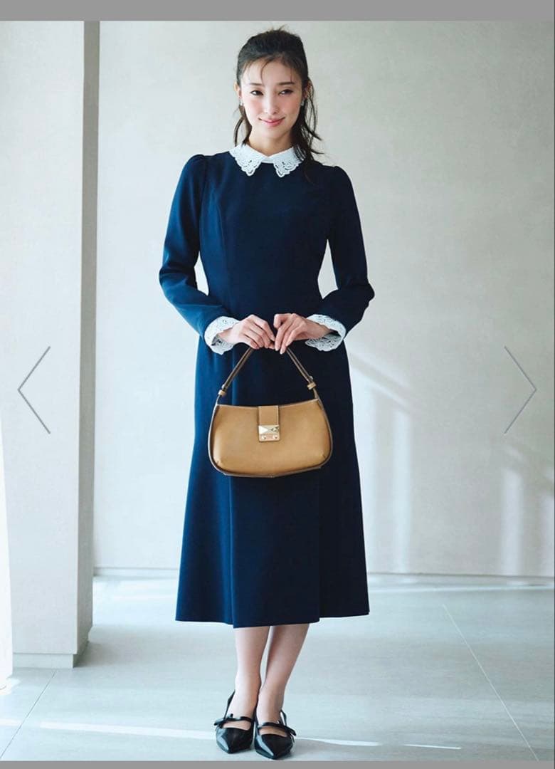 CELFORD エンブロイダリーカラータイトワンピース 卒園式 卒業式