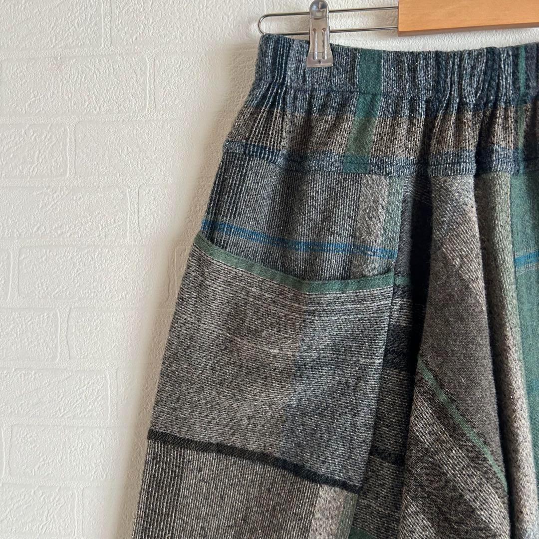 ゆ*こ様 tamaki niime タマキニイメ　ウールパンツ　グリーン系